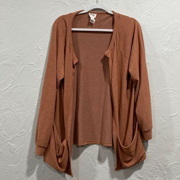 Bibi open front baggy pocket cardigan size XL - Picture 1 of 4